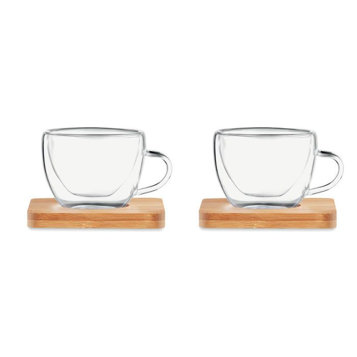 Set mit 2 Espressogläsern BELIZE - transparent-68