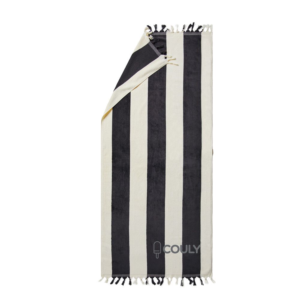 VINGA Valmer Strandtuch 450gr/m² - schwarz-179