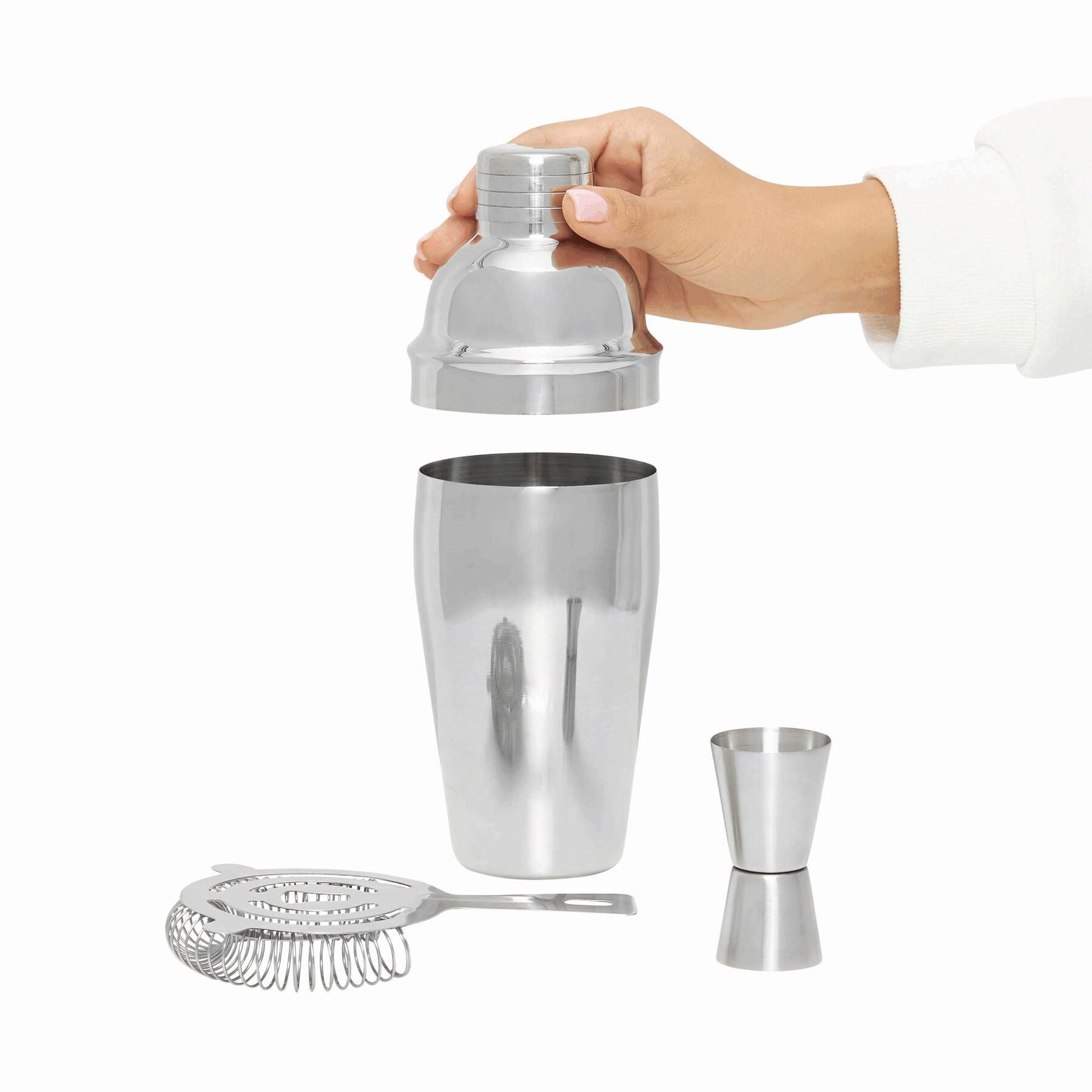 Edelstahl-Cocktailshaker-Set BARKEEPER - silber-937