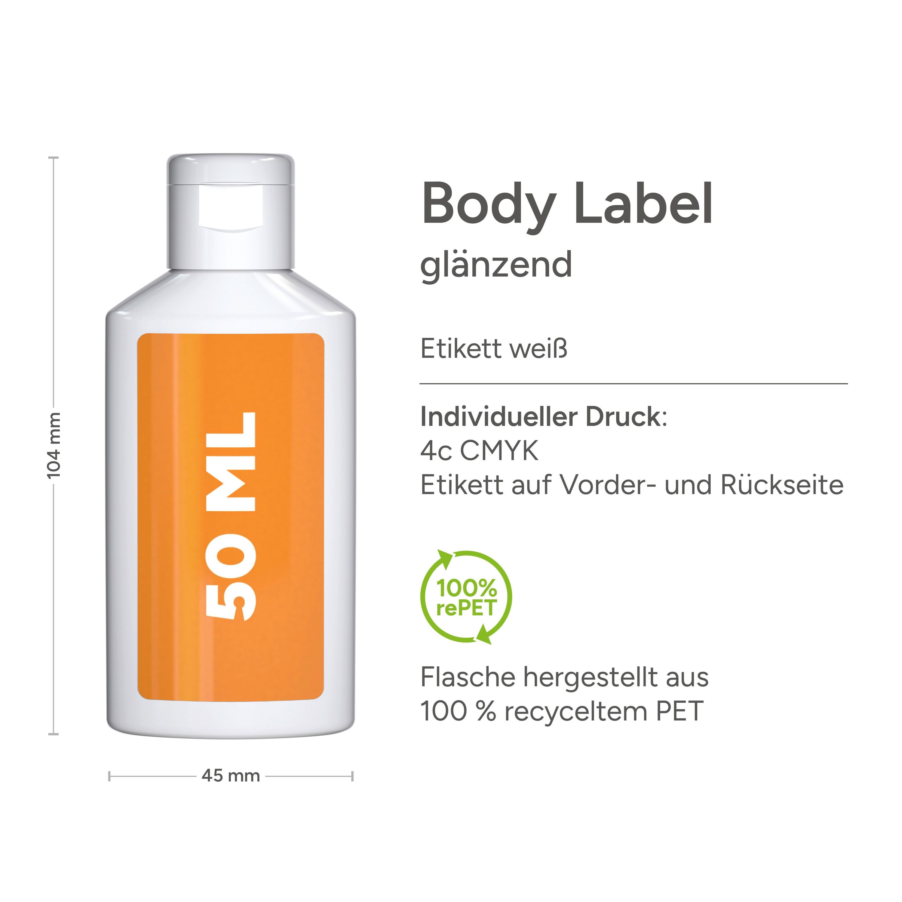50 ml Flasche Handbalsam Ingwer-Limette Body Label-671