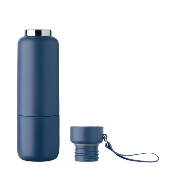 Doppelwandige Flasche 500ml NOEKA - marineblau-592