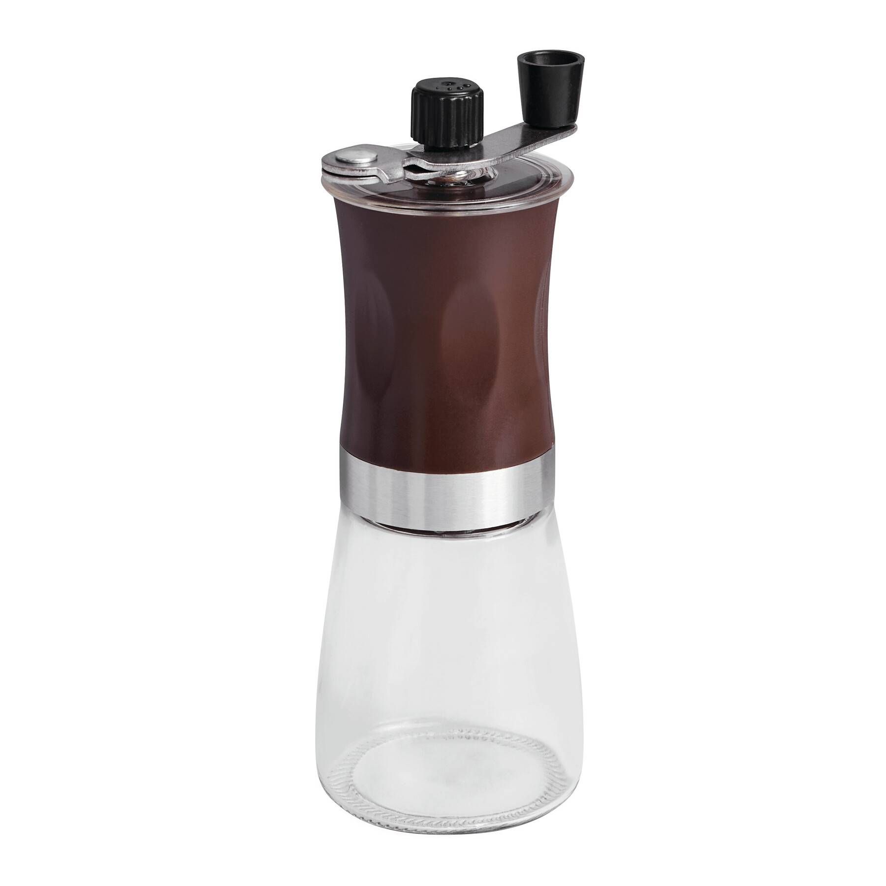 Kaffeemühle AROMATICALLY - braun - silber - transparent-395