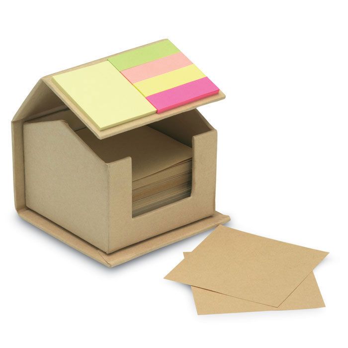 Notizzettelbox RECYCLOPAD - beige-740