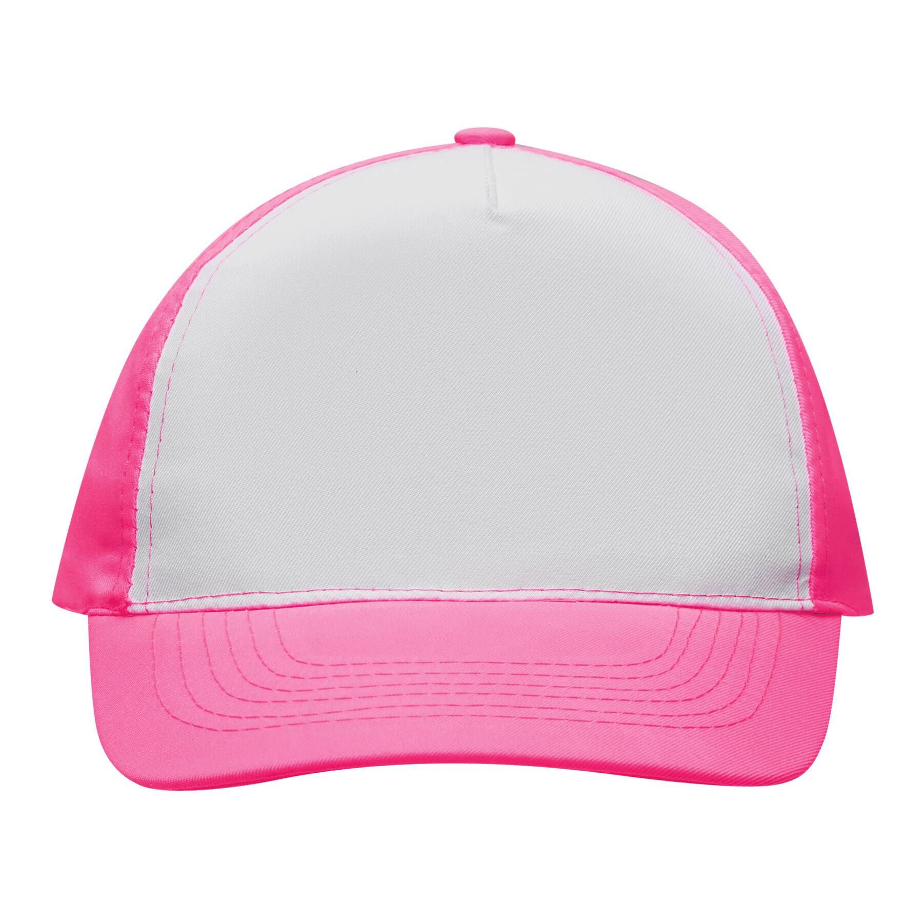 5-Panel-Cap SHINY - pink - weiß-769