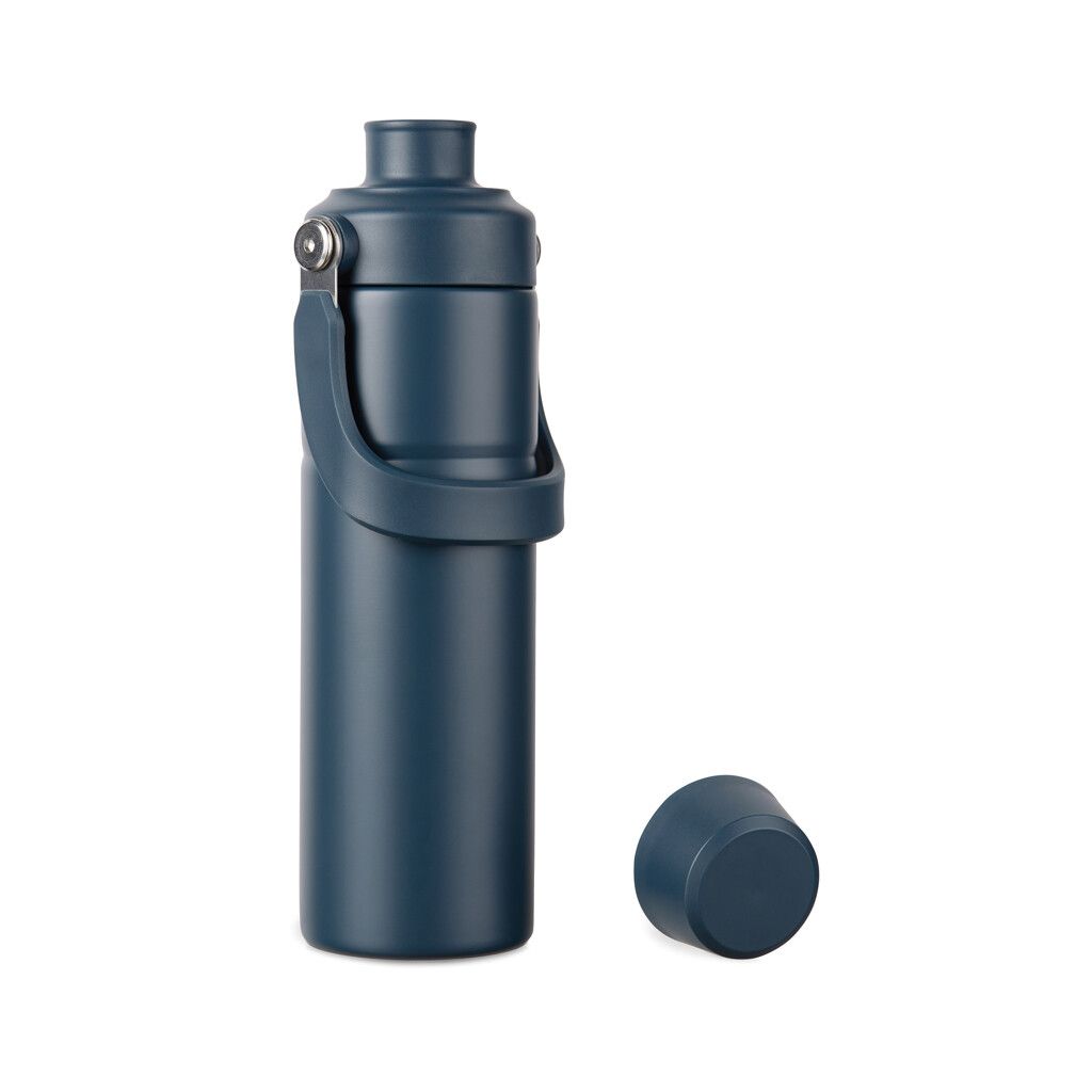 VINGA Baltimore Trek RCS recycelte SS Flasche 600ml - navy blau-816