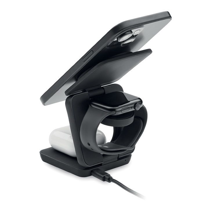 3in1 faltbare Ladestation NETICA - schwarz-174