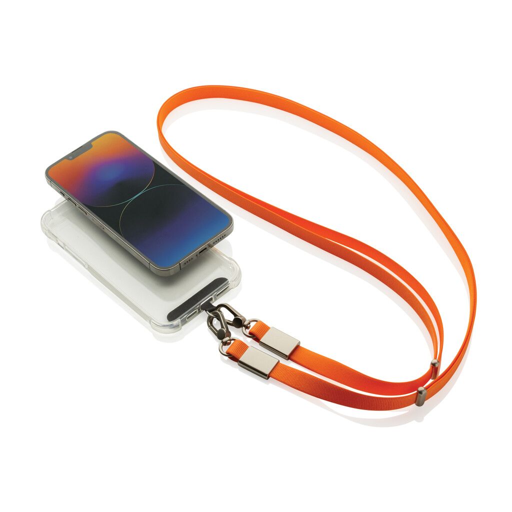 Nivo Crossbody-Handyband aus RCS recyceltem PET - orange-513