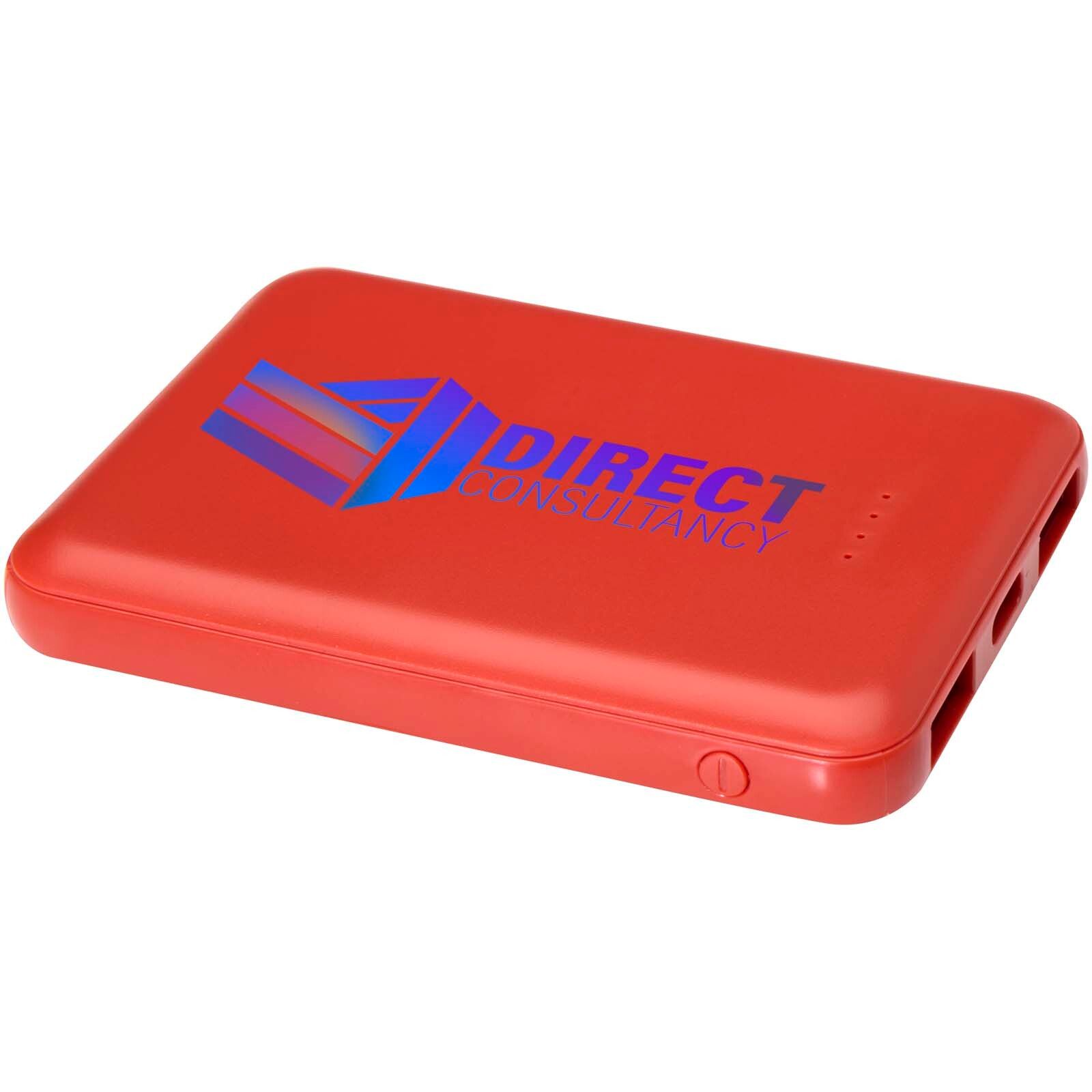 Asama 5000 mAh Typ-C Powerbank aus recyceltem Kunststoff - ziegelstein-146