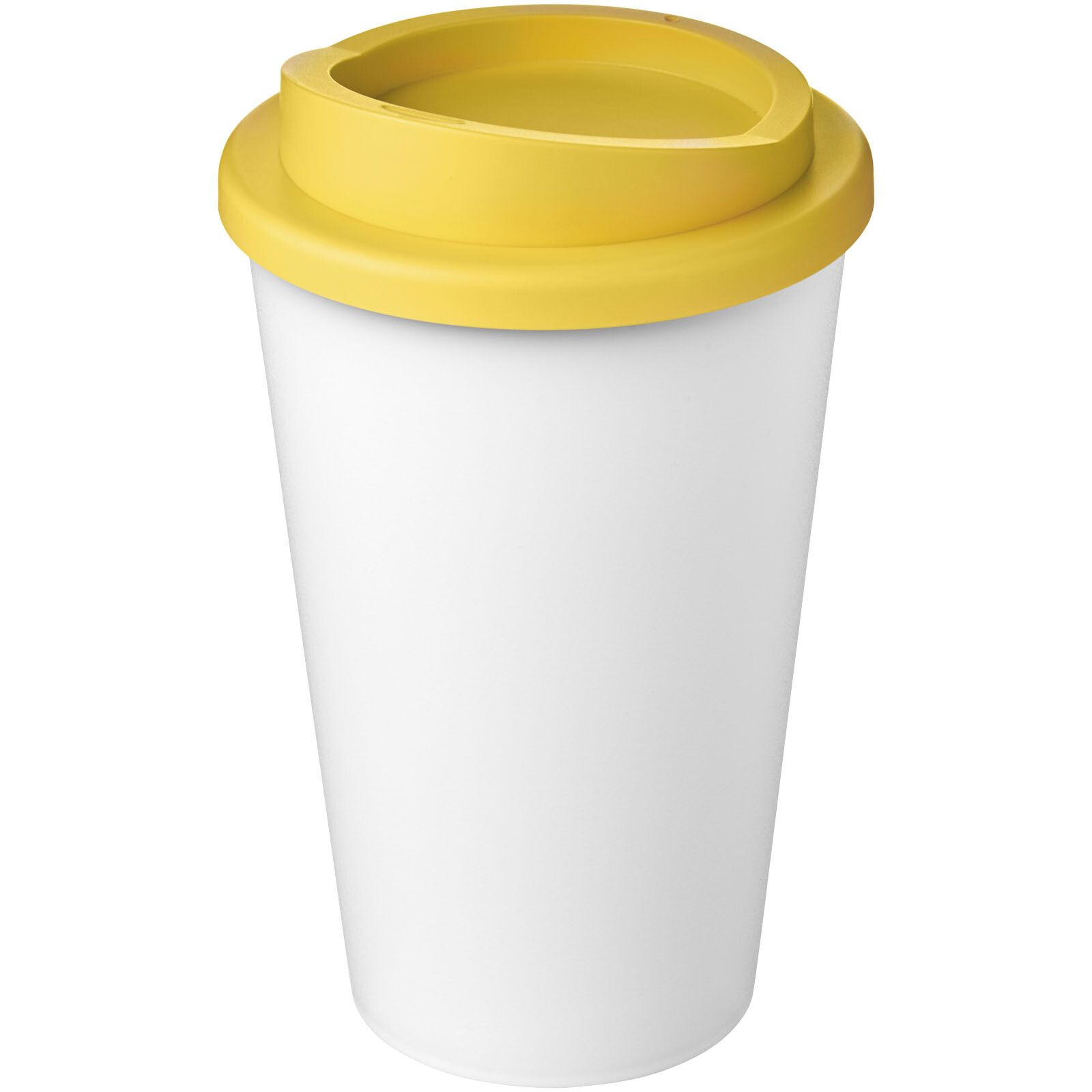 Americano Eco 350 ml recycelter Becher - weiss -  gelb-555