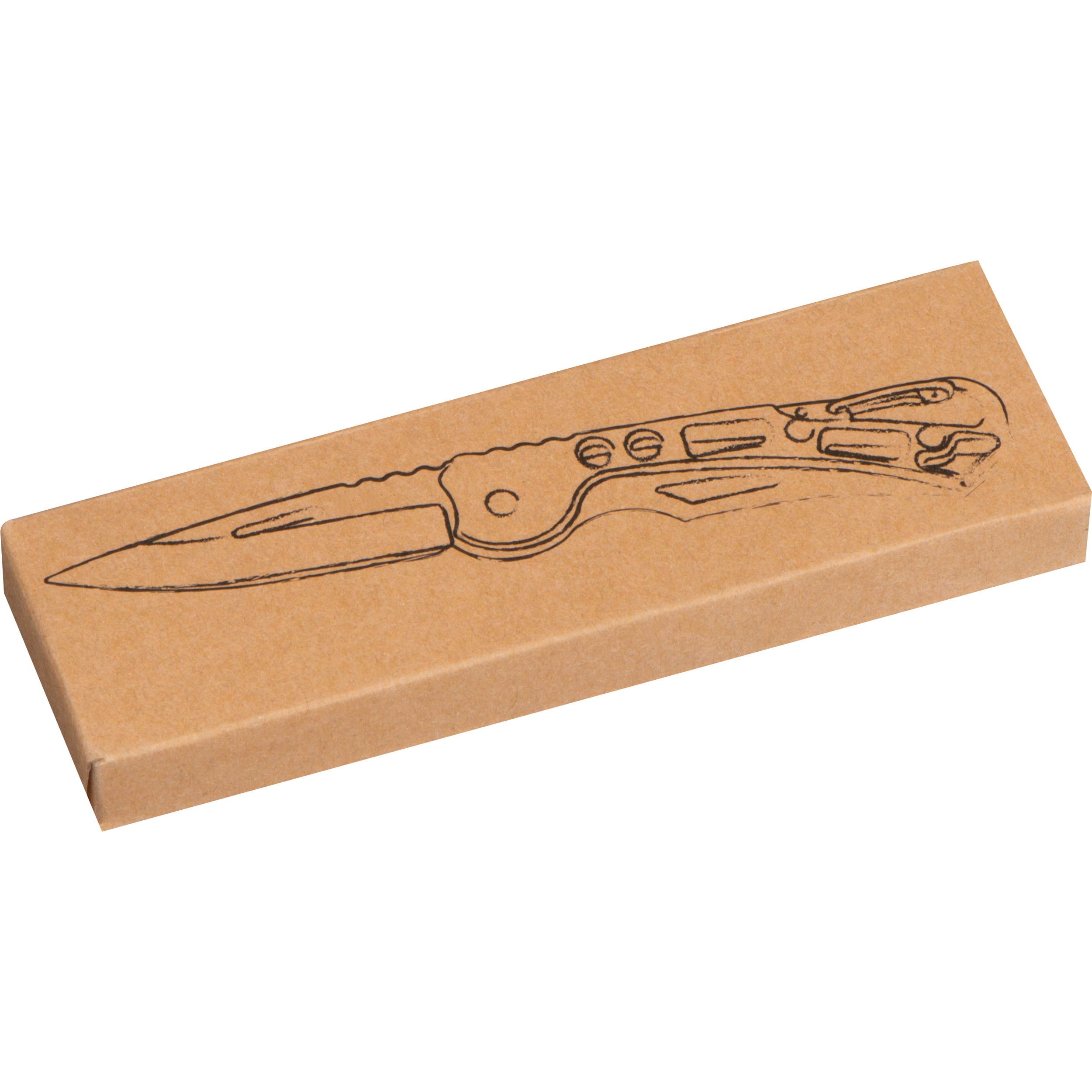 Taschenmesser mit Karabinerhaken - schwarz-576