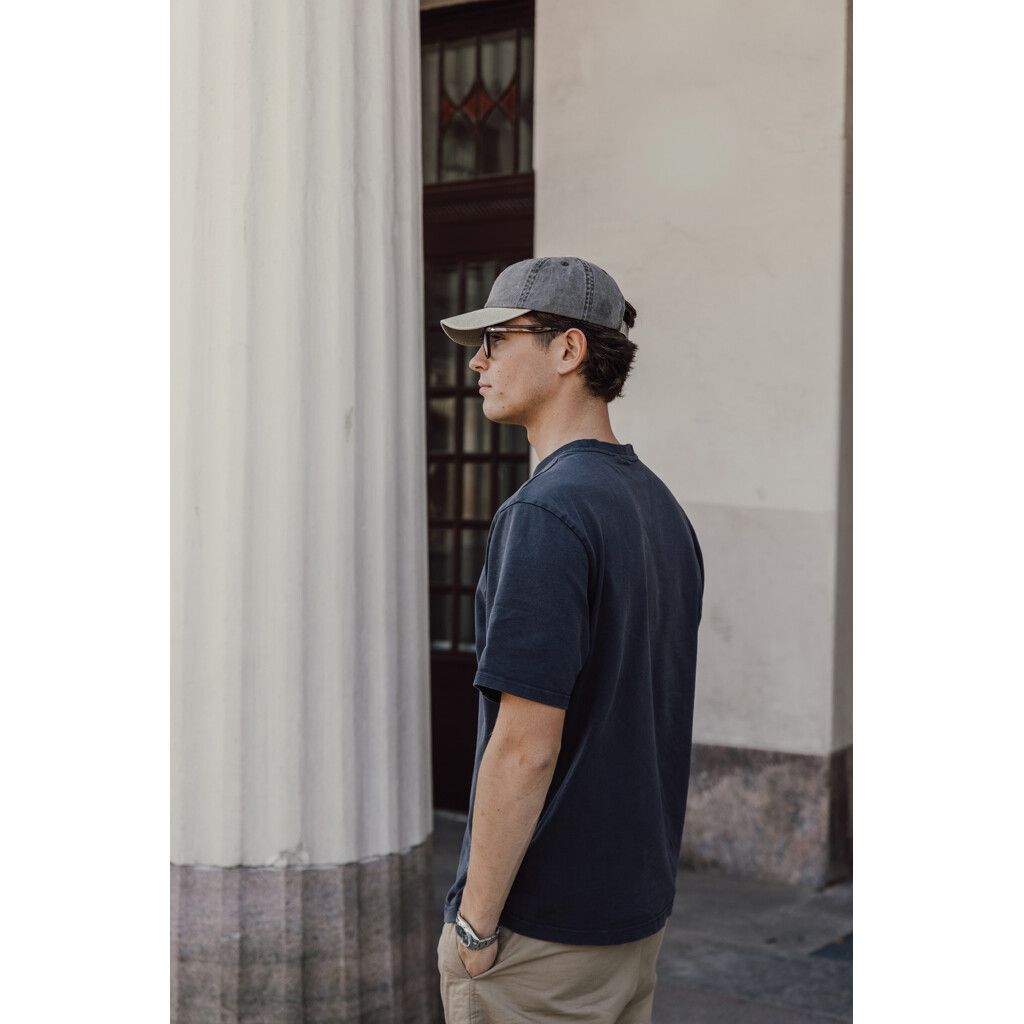 BEAU AWARE™ Two-Tone 6-Panel-Cap aus washed Cotton-Twill - braun-963