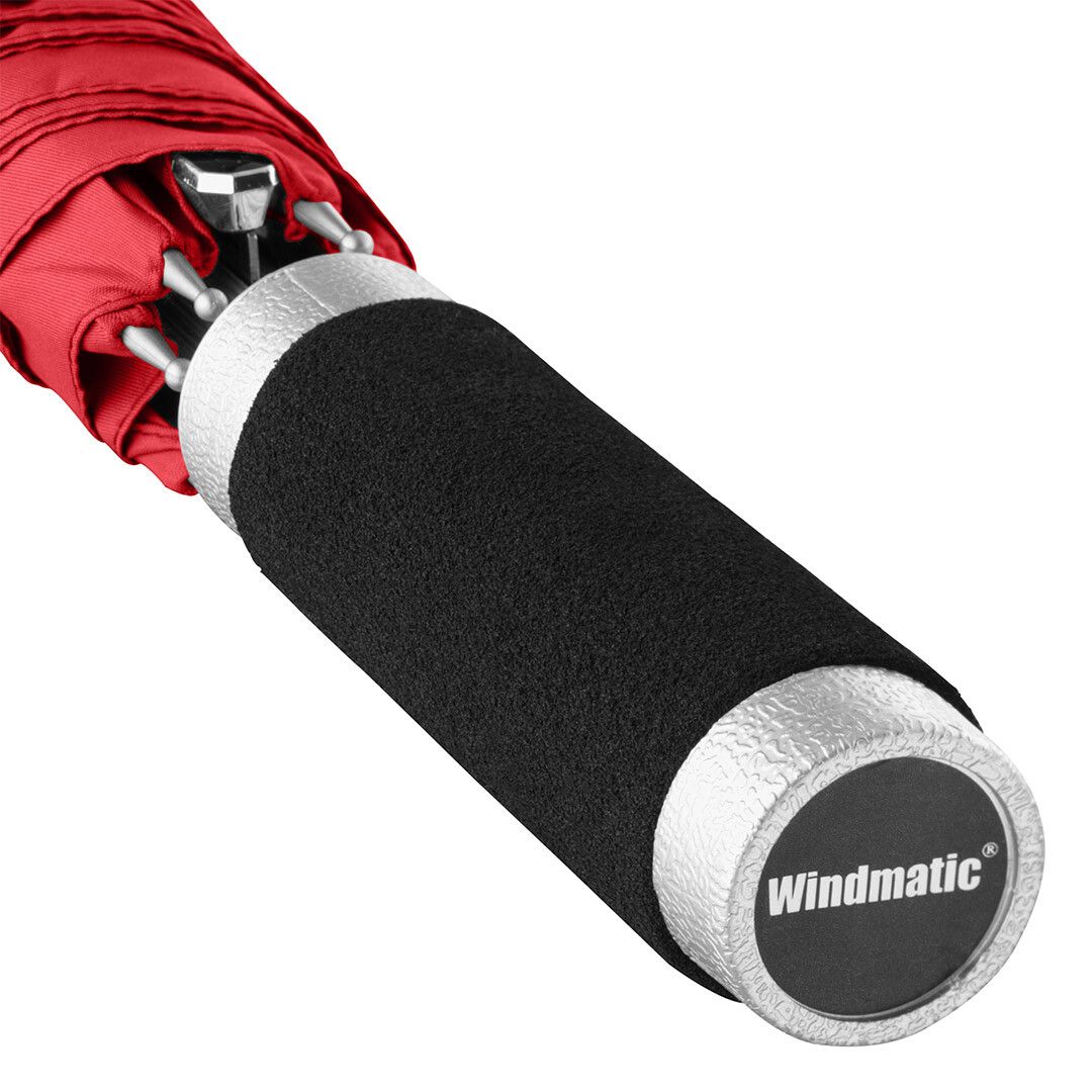 AC-Alu-Stockschirm Windmatic® mit waterSAVE® Bezug Ø105 cm - rot-471