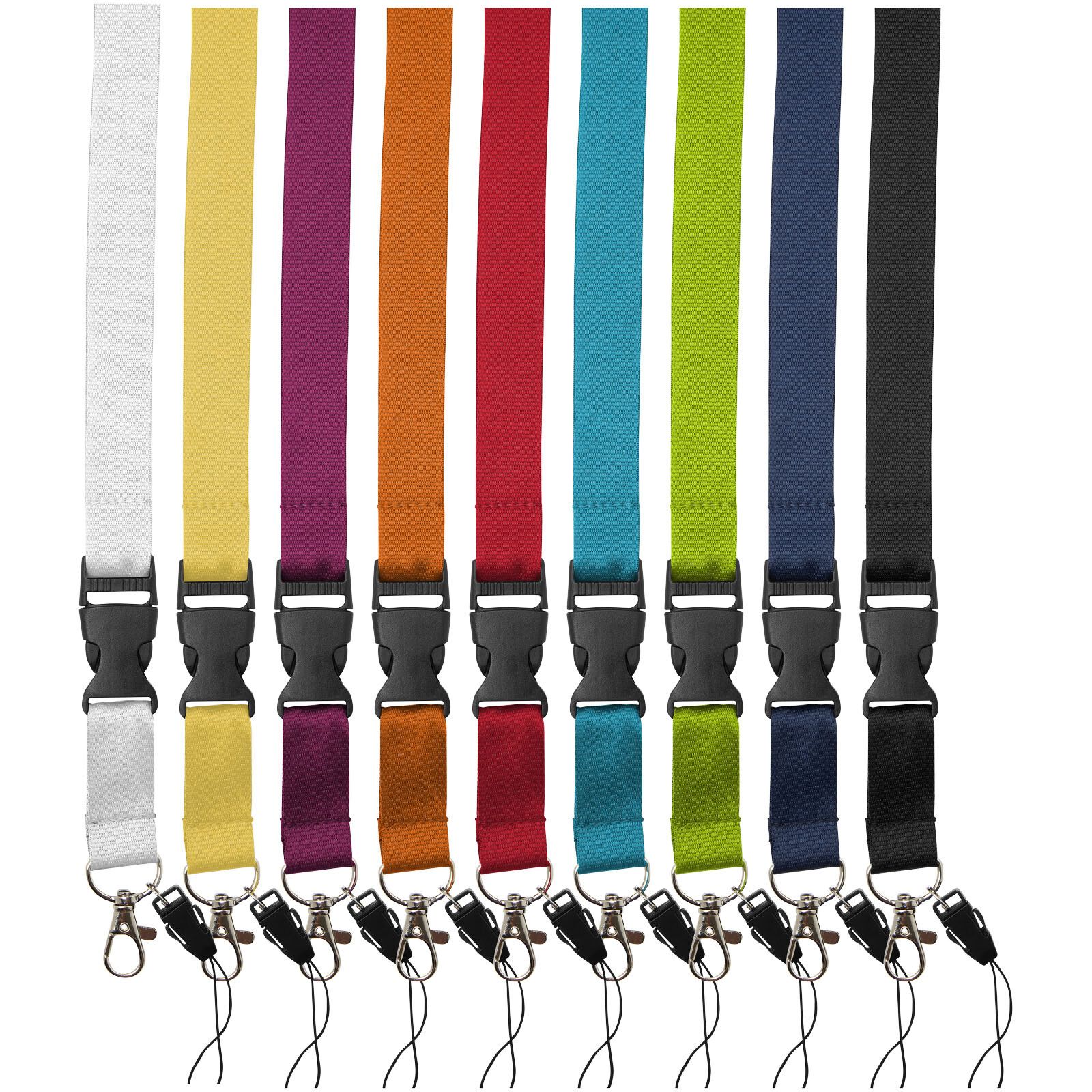 Sagan Lanyard mit abnehmbarer Schnalle und Handyband - weiss-819