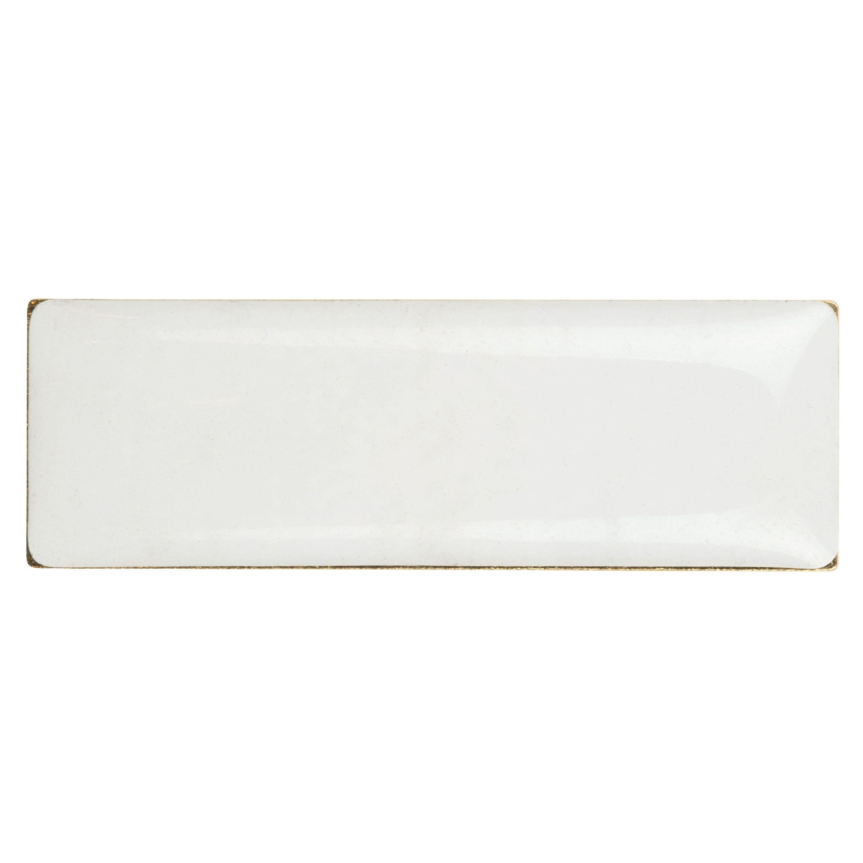 Metall Pin rechteckig 30x10mm - gold satin-381