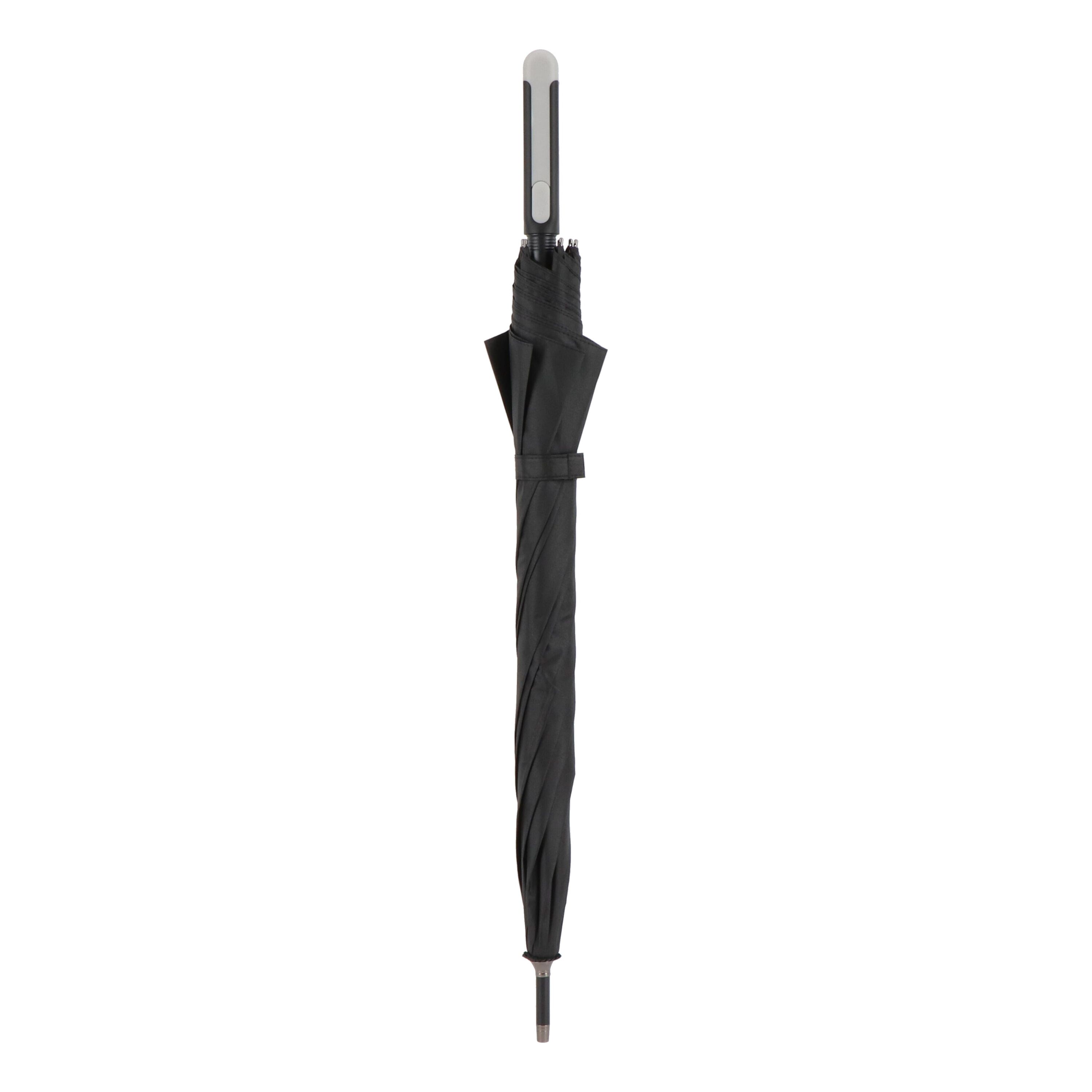 Emerantia 190T Pongee 23 Stockschirm Auto offen - schwarz-817