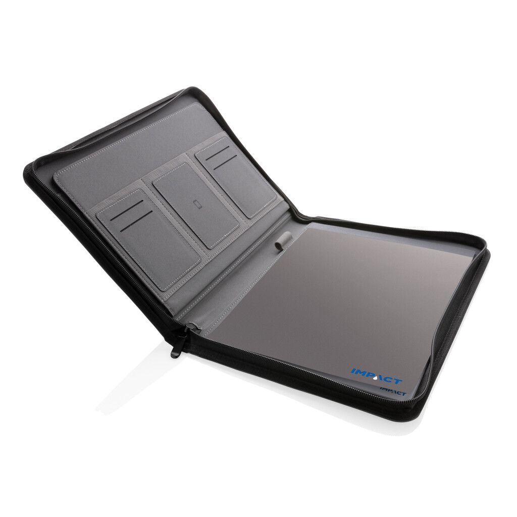 Impact AWARE™ RPET A4 Portfolio mit Reißverschluss - anthrazit-817