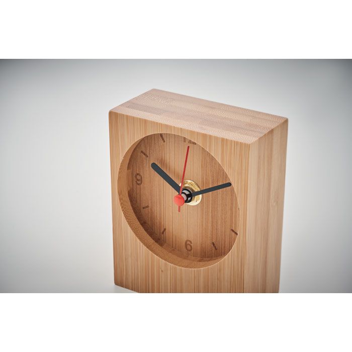 Tischuhr aus Bambus CLAMBU - holz-414