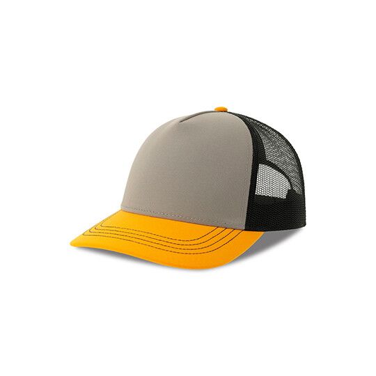 Rapper Canvas Cap Recycled - grey - yellow - black-238