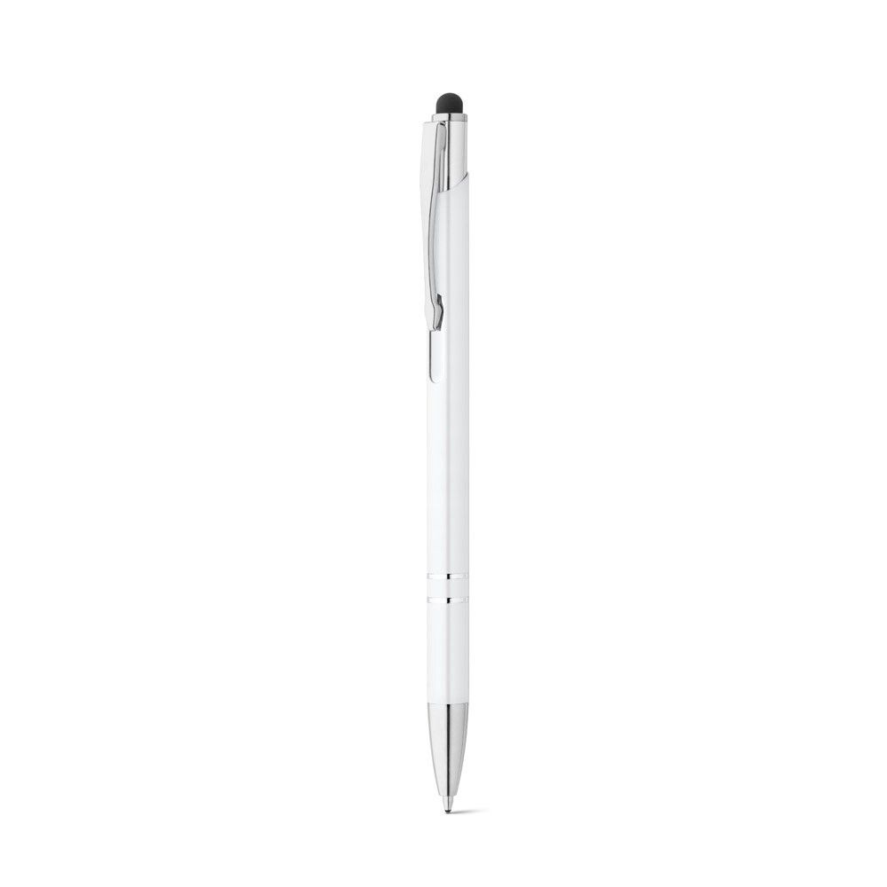GALBA Aluminium-Kugelschreiber mit Touch Tip und Clip - weiß-858