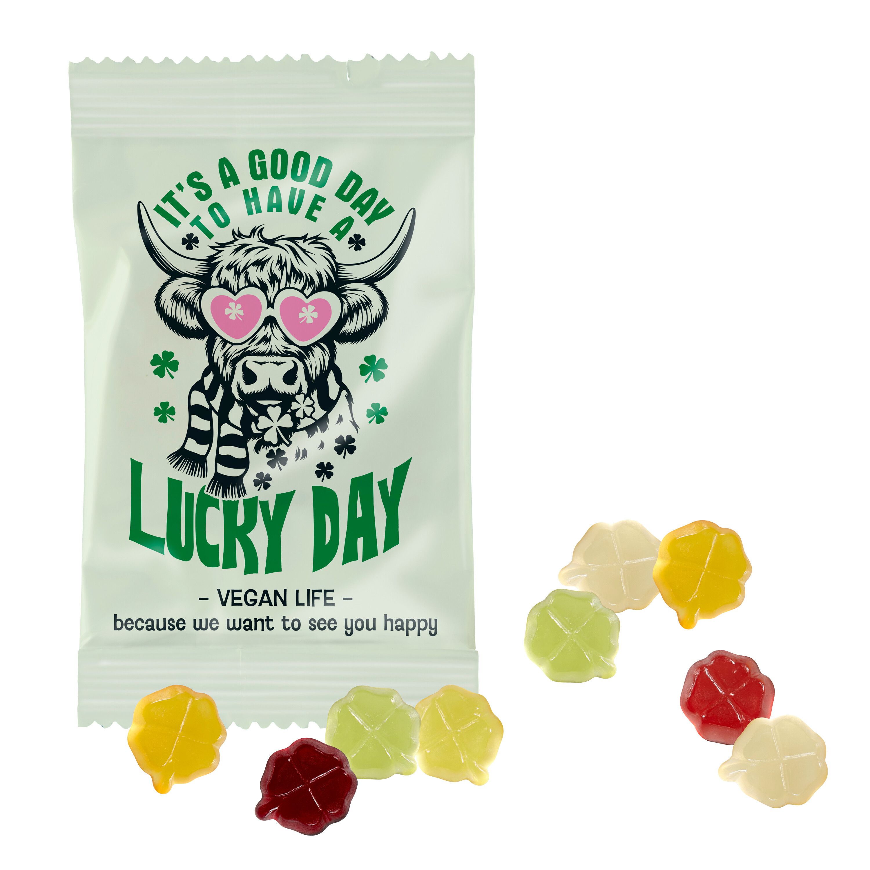 VEGANE Fruchtgummi STANDARD-Formen 15 g im konventionellen Tütchen-182