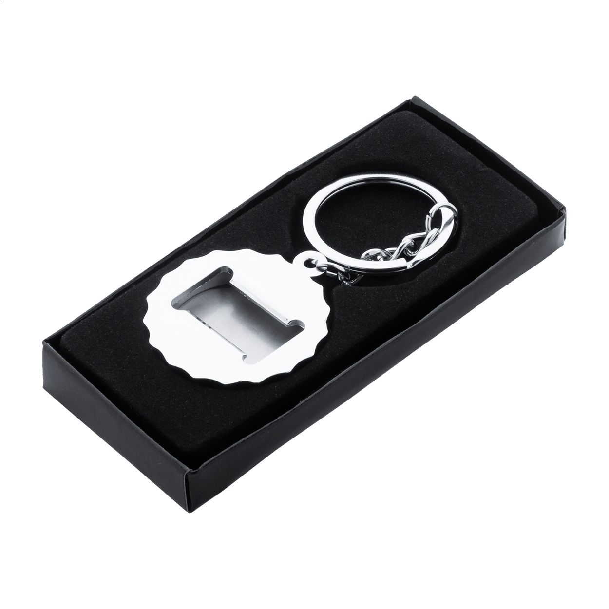 Flaschenöffner/Schlüsselanhänger Bubly - silber-904
