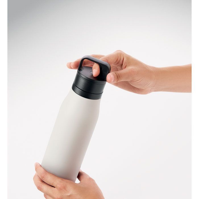Doppelwandige Flasche 500ml EMPIRE - weiß-471