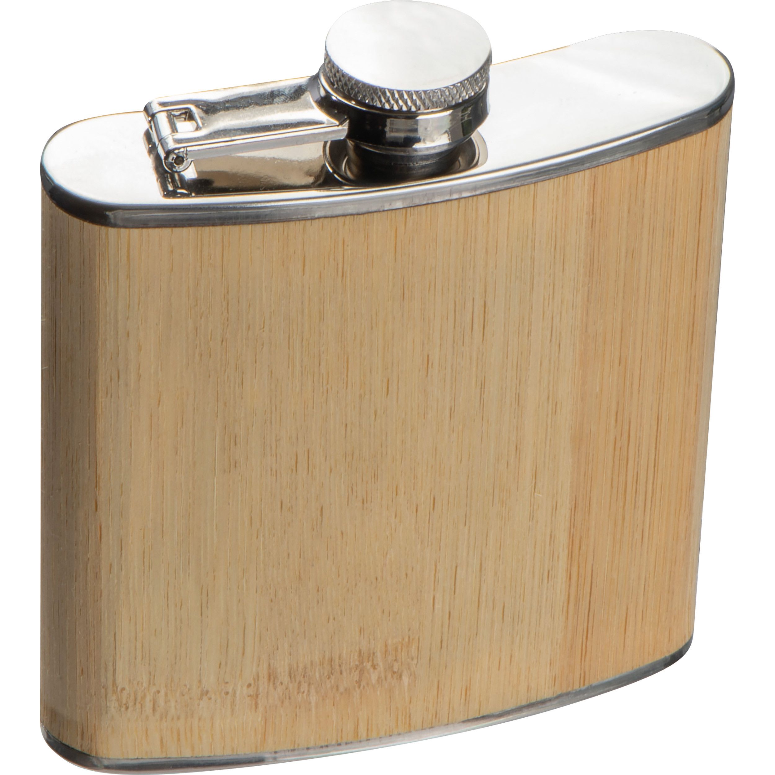 Flachmann mit Bambusummantelung - beige-664
