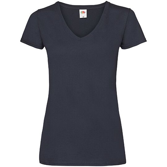 Ladies´ Valueweight V Neck T - deep navy-844