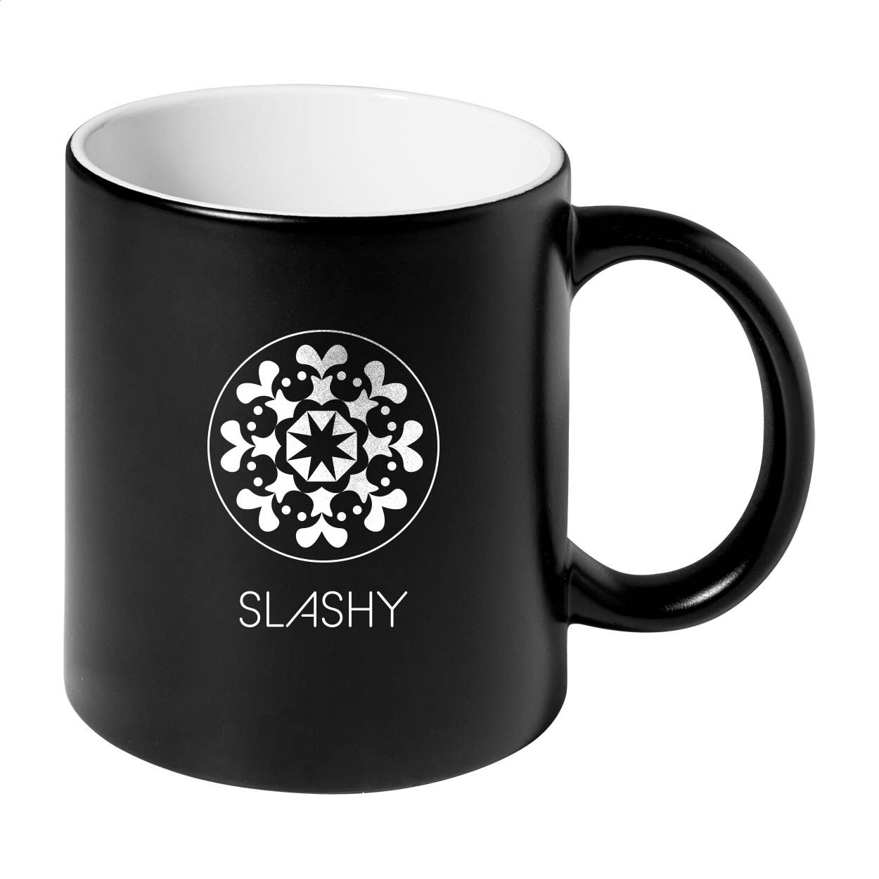 Covory Tasse, 350 ml - schwarz - weiß-528