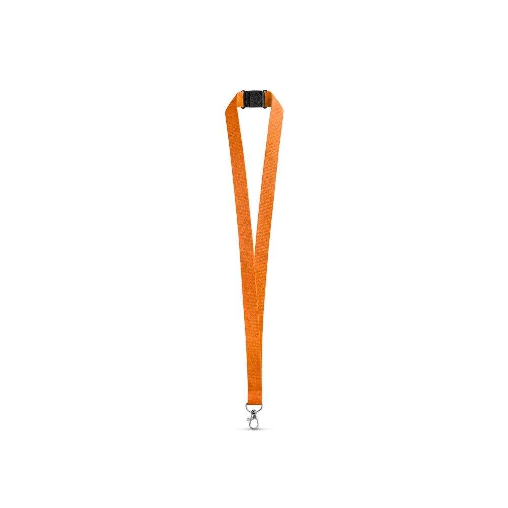 LEEDS Lanyard aus Polyester mit Sicherheitsverschluss - orange-954