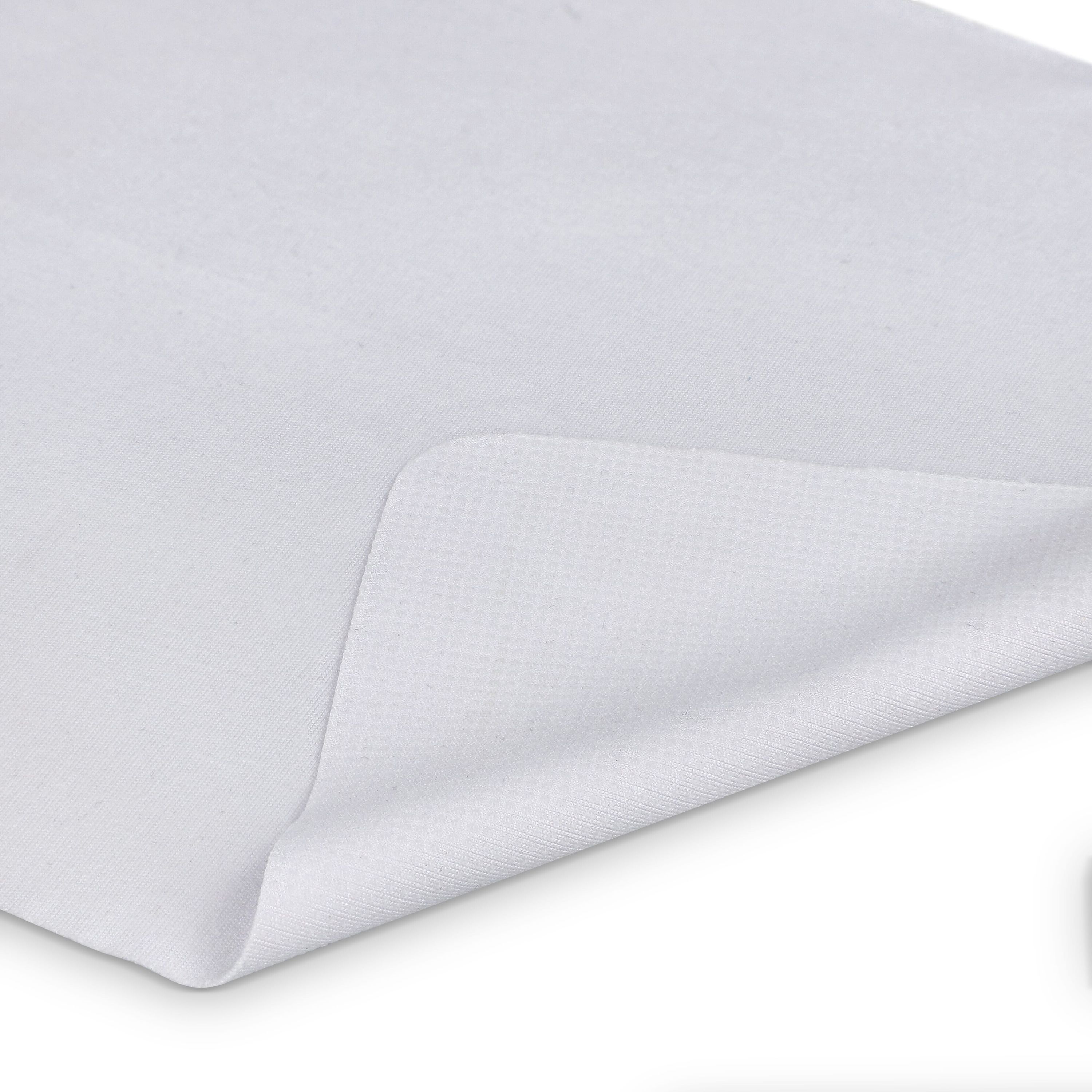 Mikrofaser-Mauspad mit Silikonpunkten 18 x 22 cm (325 g/m²) Sublimationsdruck - weiss-897