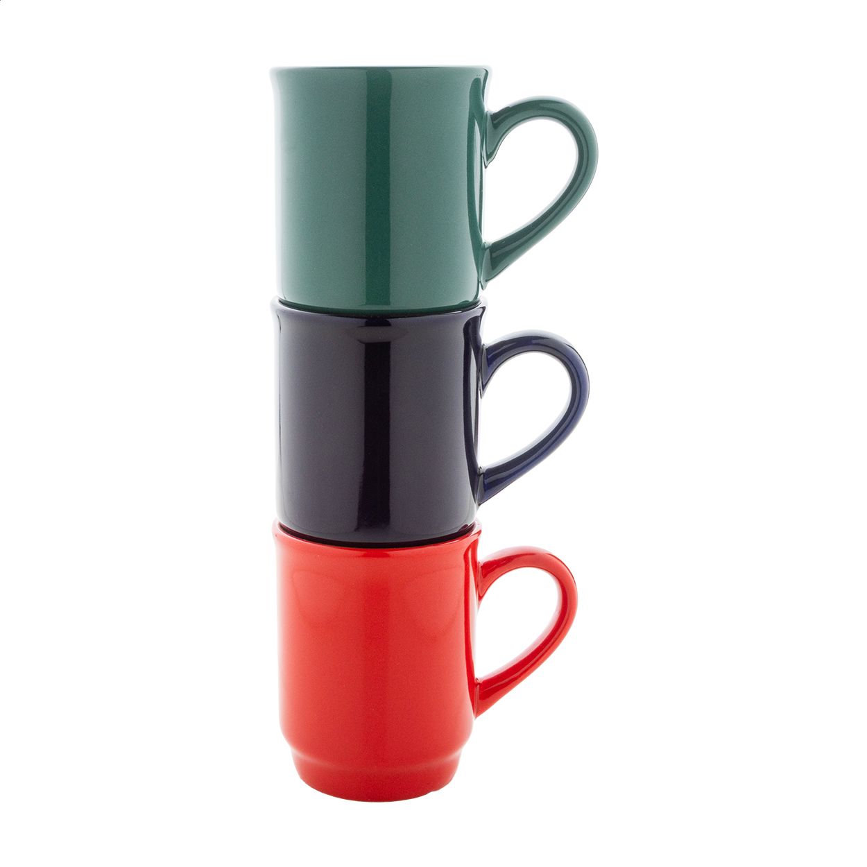 Marknad stapelbarer Keramikbecher - grün-841