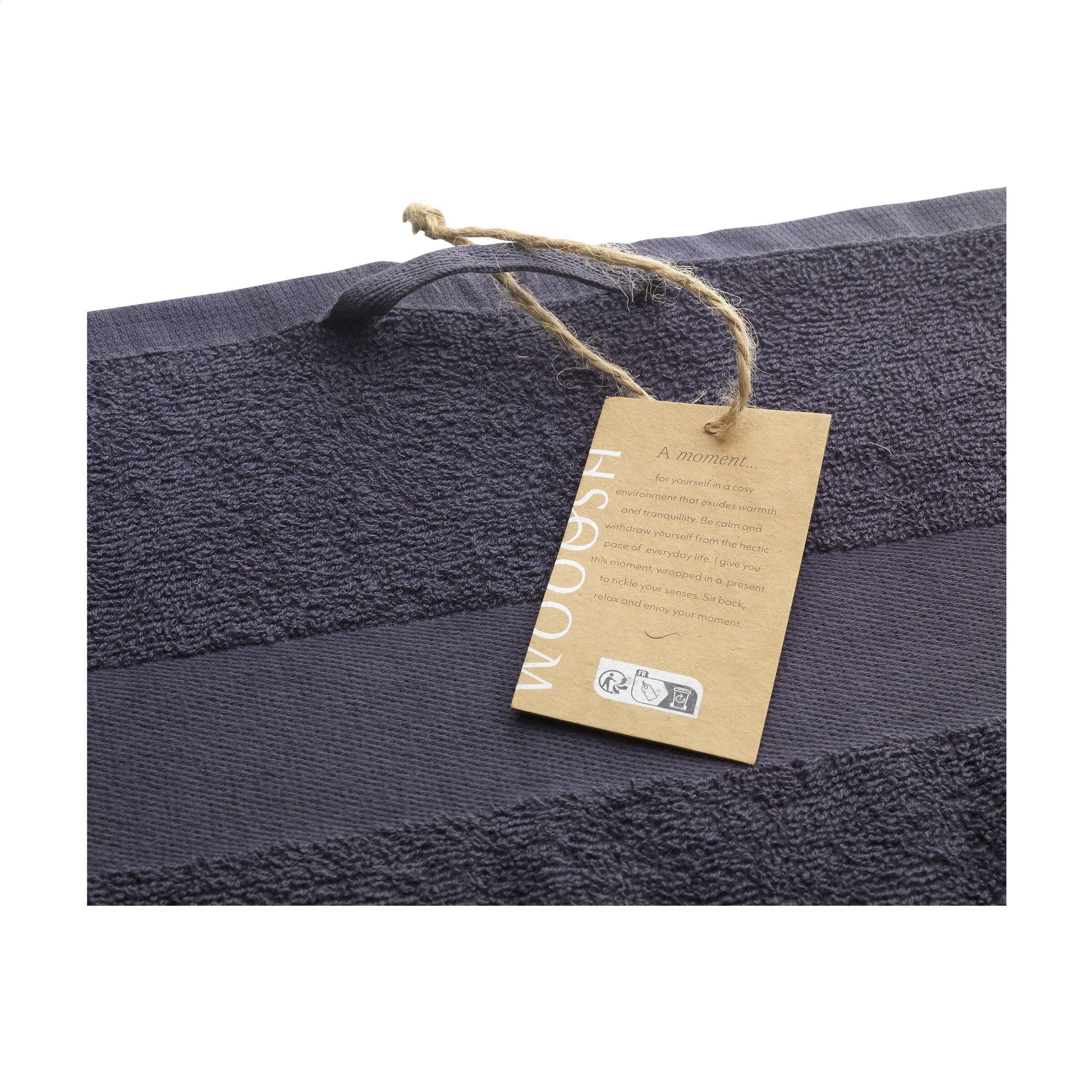Wooosh Bath Towel GRS Recycle Cotton Mix 140 x 70 cm - dunkelgrau-196