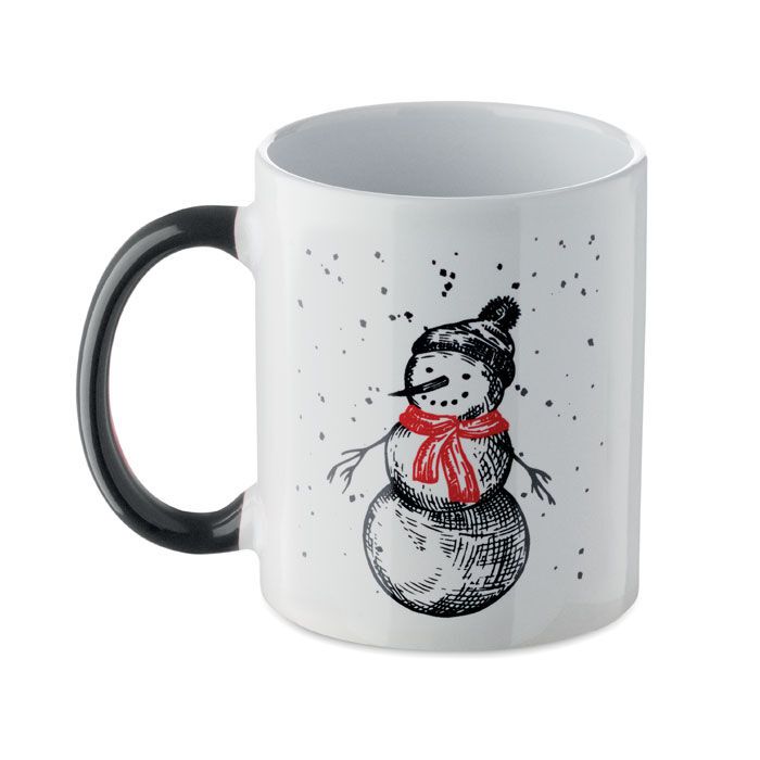 Keramikbecher 300ml FESTIMUG - schwarz - rot-862