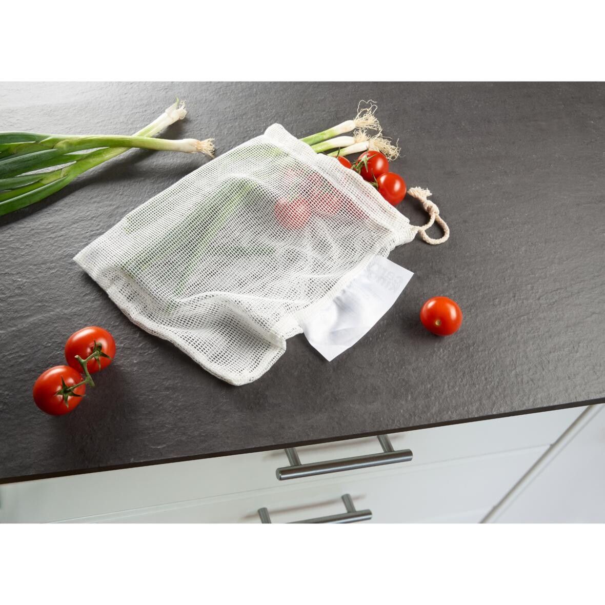 Obst- und Gemüsebeutel Cotton ECOCARE, small - natur-886