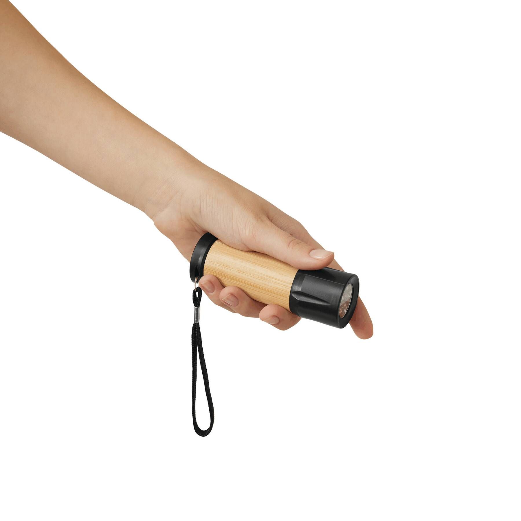 LED Taschenlampe BAMBOO SHINE - braun - schwarz-974