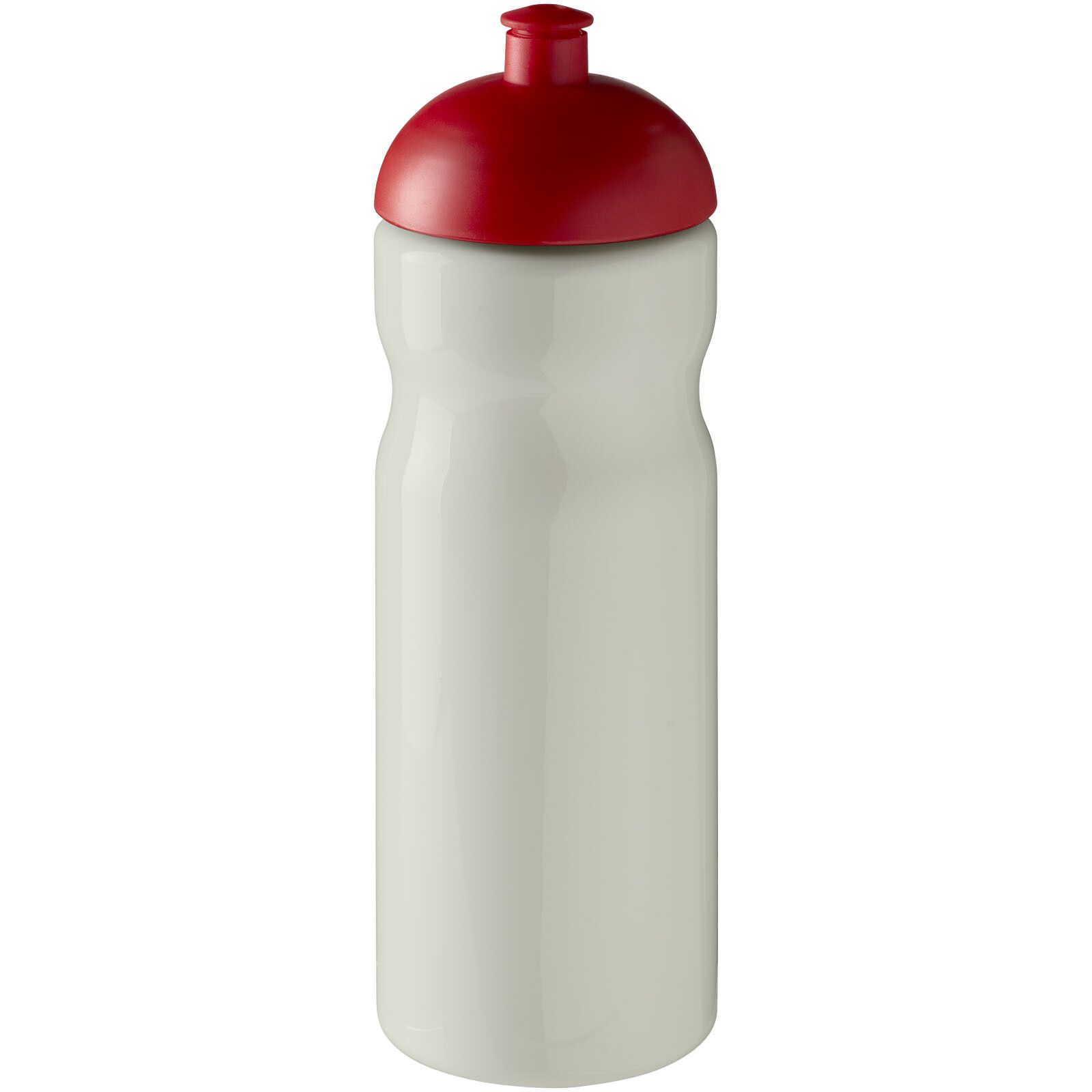 H2O Active Eco Base 650 ml Sportflasche mit Stülpdeckel - elfenbeinweiß -  rot-791