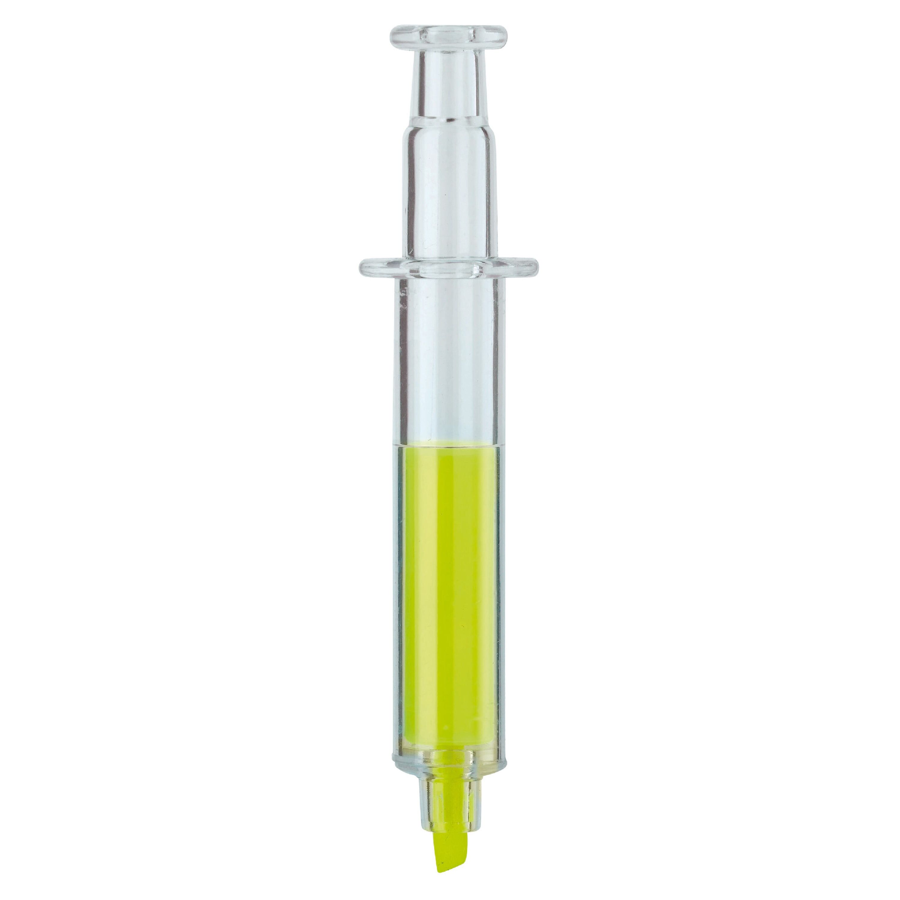 Spritzen-Textmarker - transparent  -  gelb-489