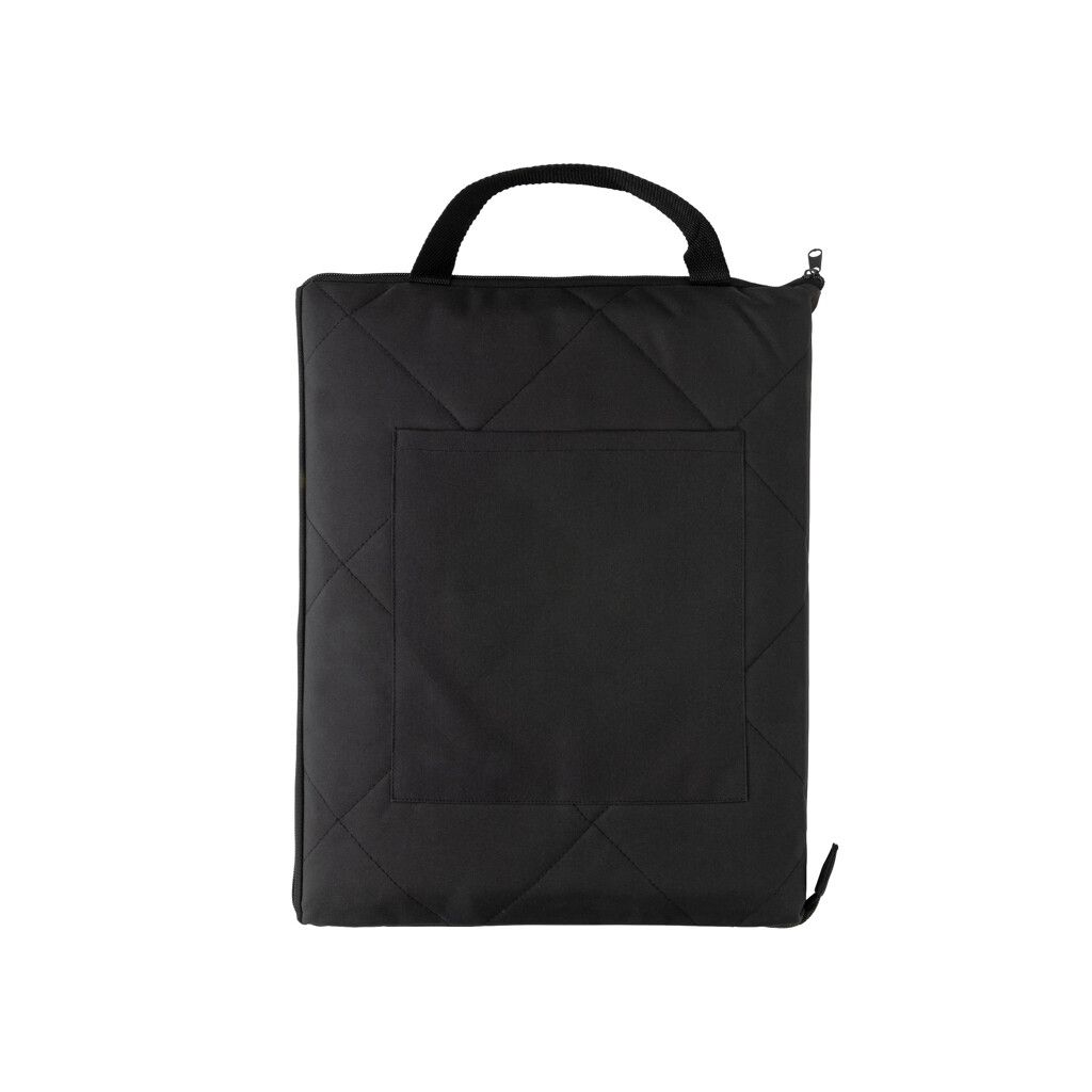 Impact Aware™ RPET faltbare, gesteppte Picknickdecke - schwarz-908