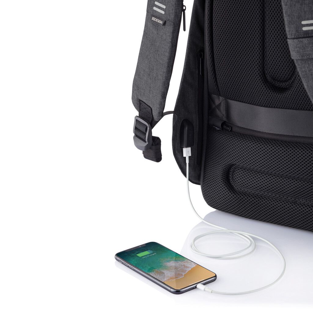Bobby Hero Small Anti-Diebstahl-Rucksack - anthrazit-260