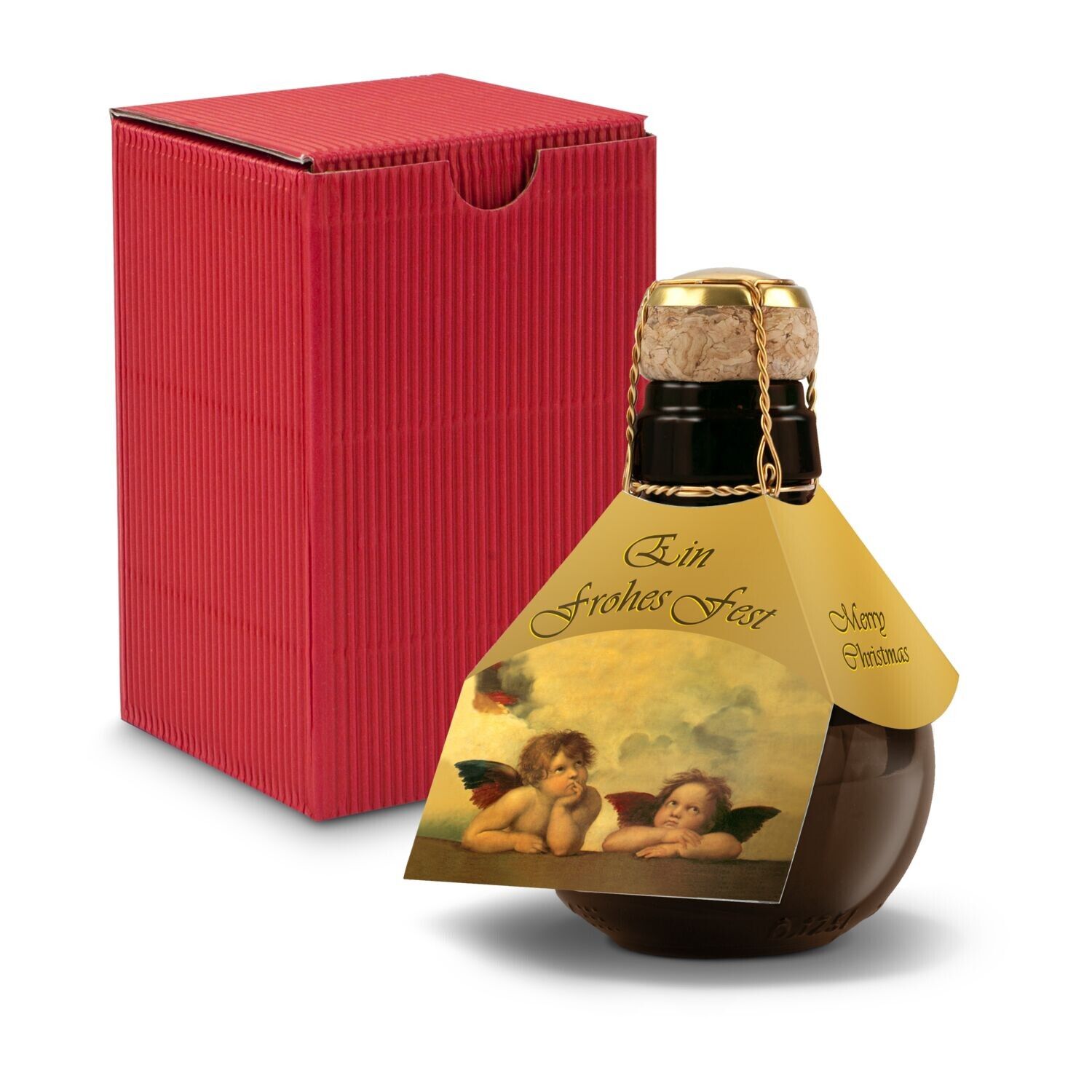 Kleinste Sektflasche der Welt - Raffael Engel 125ml - rot-35
