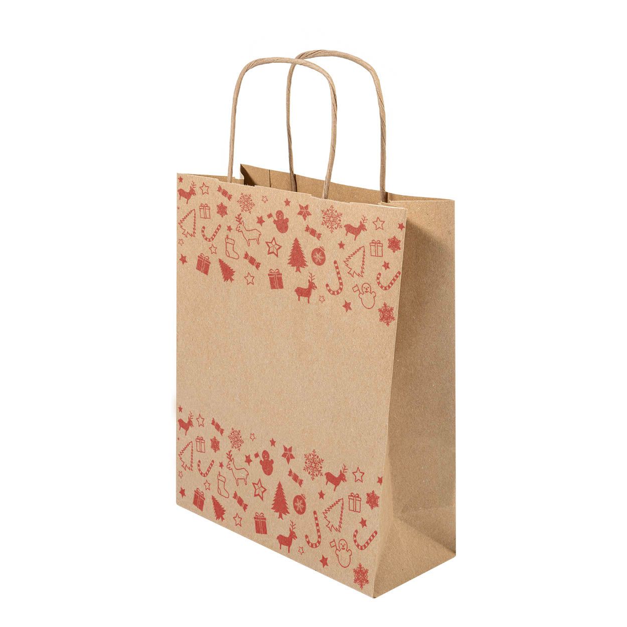 Julegave L Weihnachtsgeschenktasche, groß - natur-888