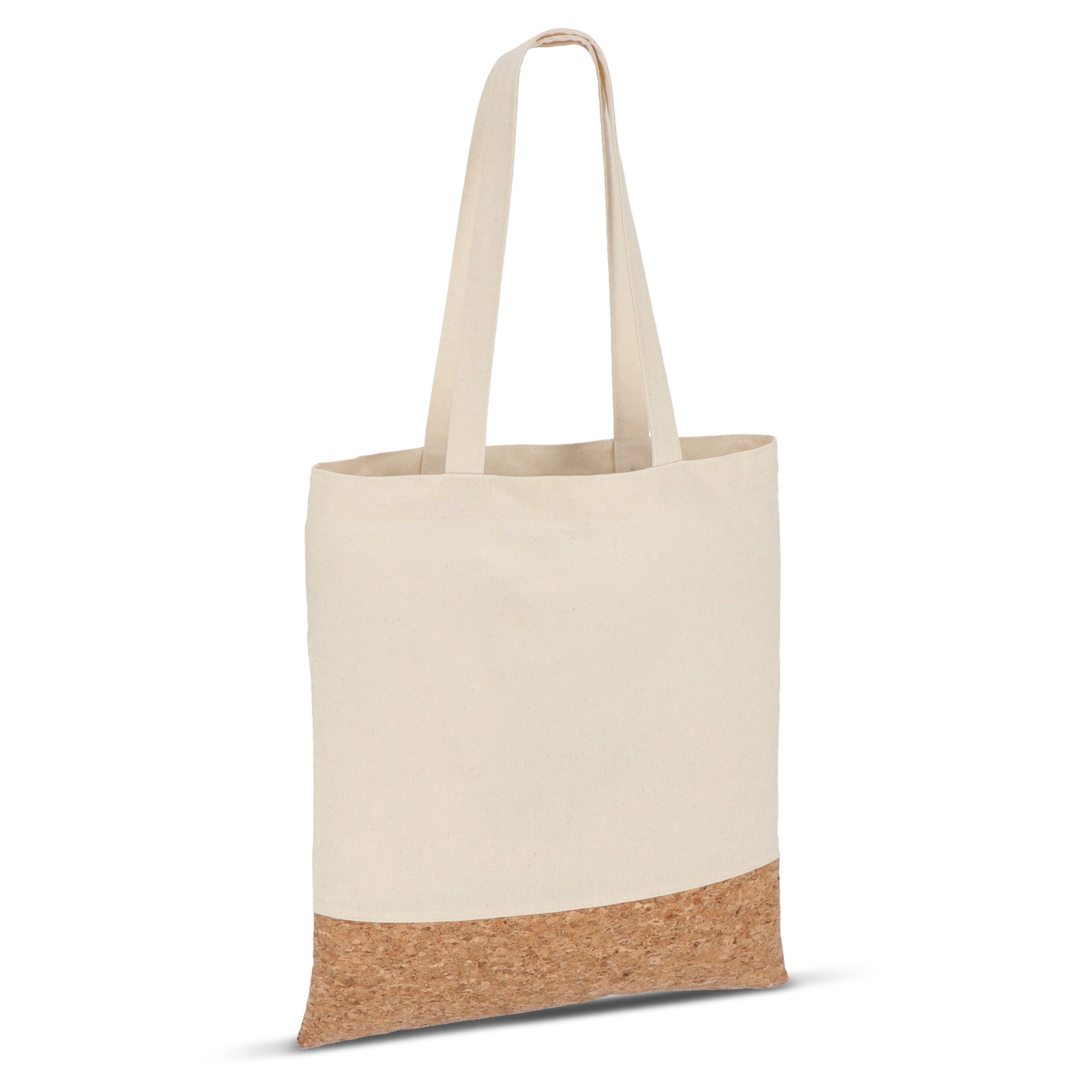 Tragetasche Baumwolle & Kork 170g/m² 35 x 40cm - natur-697