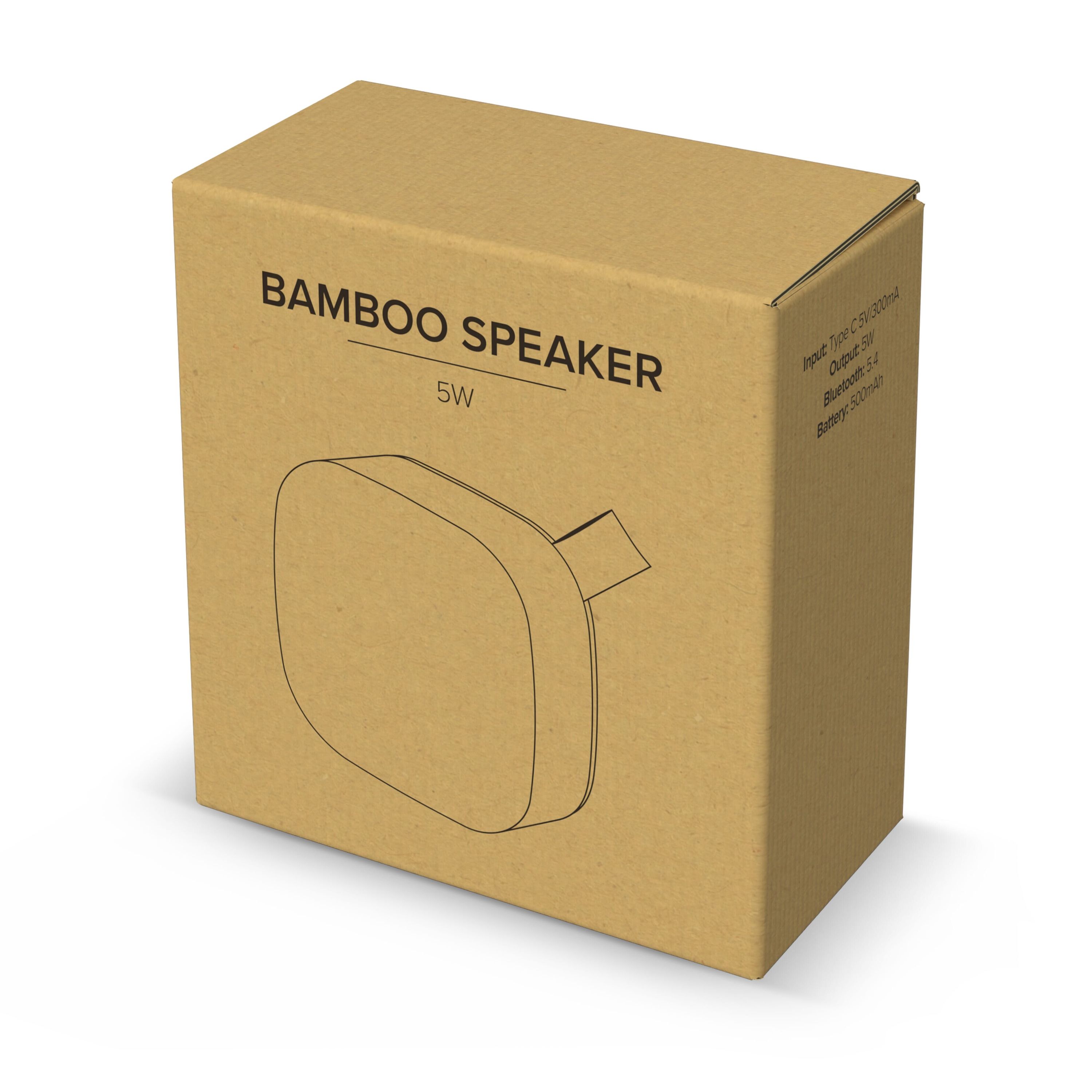 Bamboo Wireless Speaker 5W - natur-318