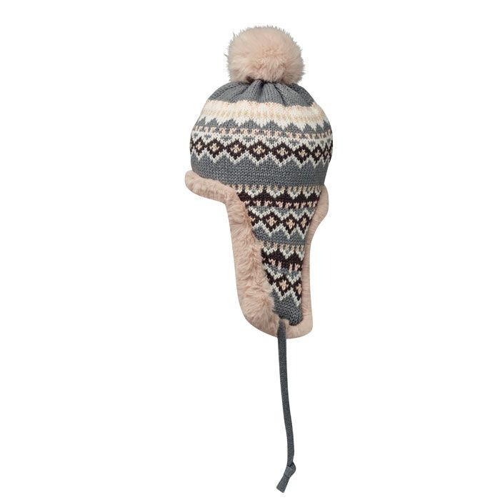 Gestrickte Ohrenmütze YULONG - grau-671