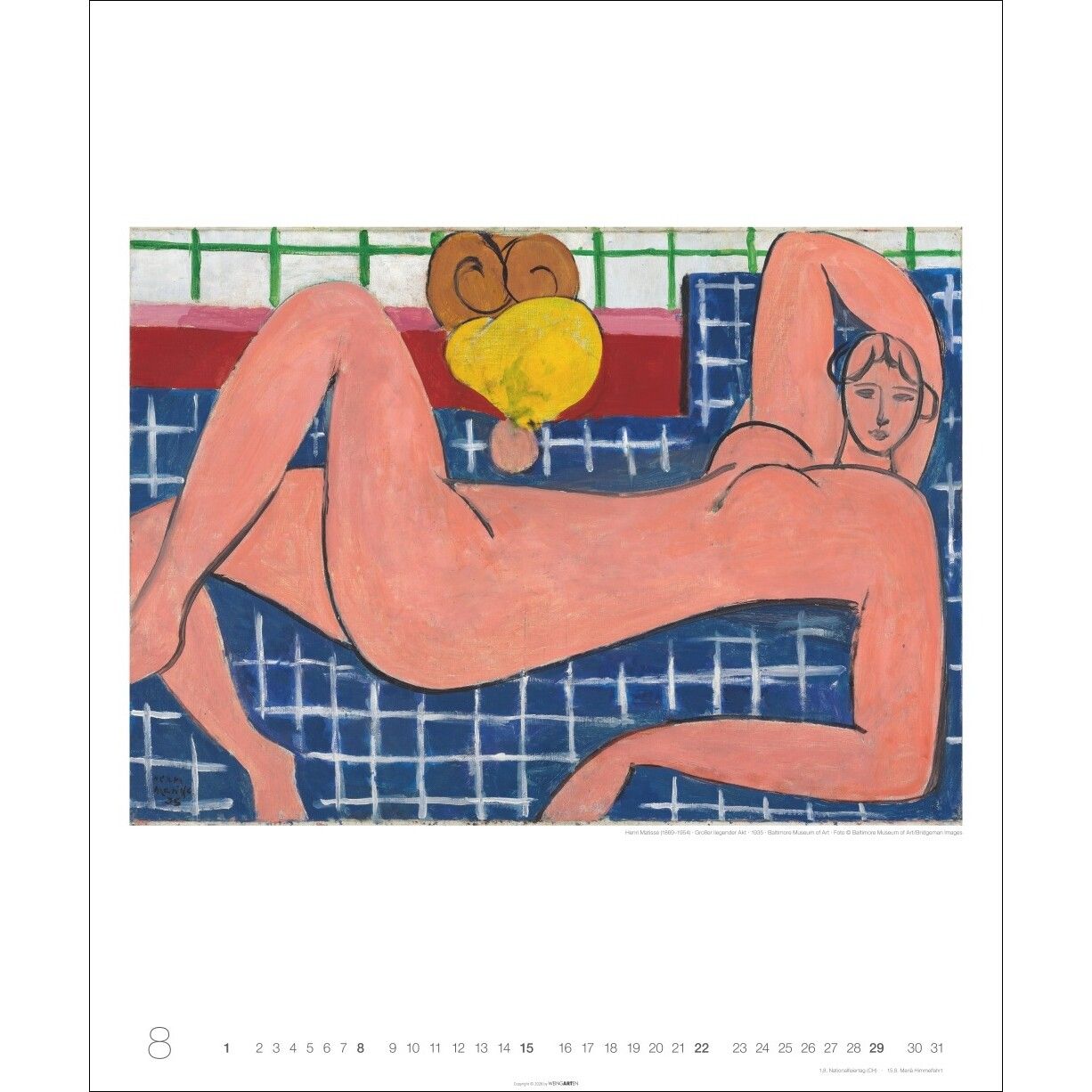 Henri Matisse Edition - Kunst & Kultur Kalender-938