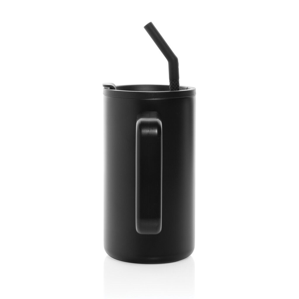 Cube Becher aus RCS recyceltem Stahl 800ml - schwarz-861