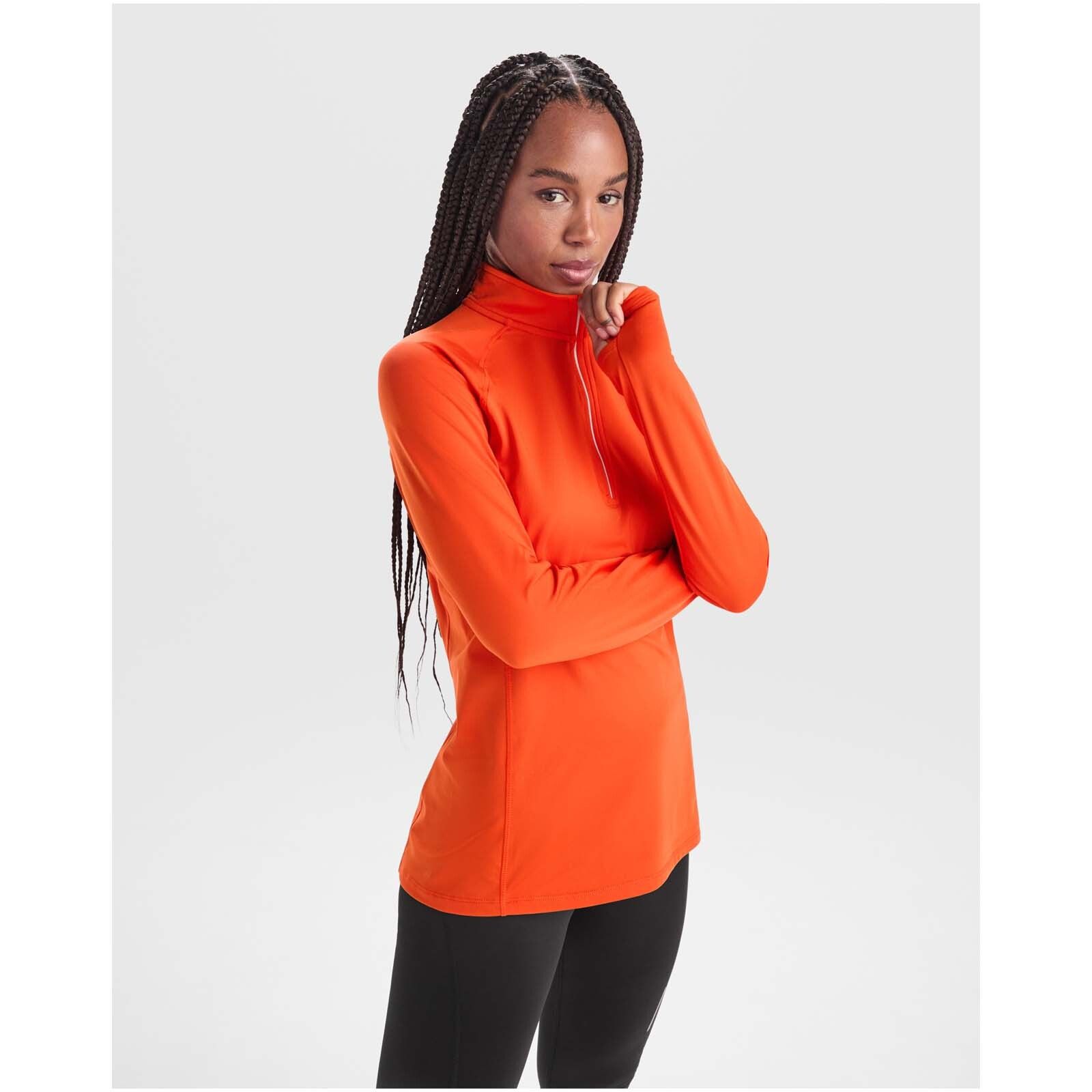 Estambul Half-Zip Sweatshirt für Damen - feuerorange - XL-867