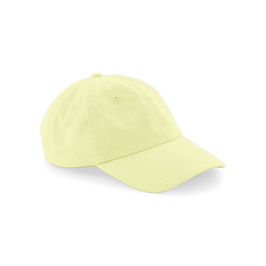 Low Profile 6 Panel Dad Cap - pastel lemon-687