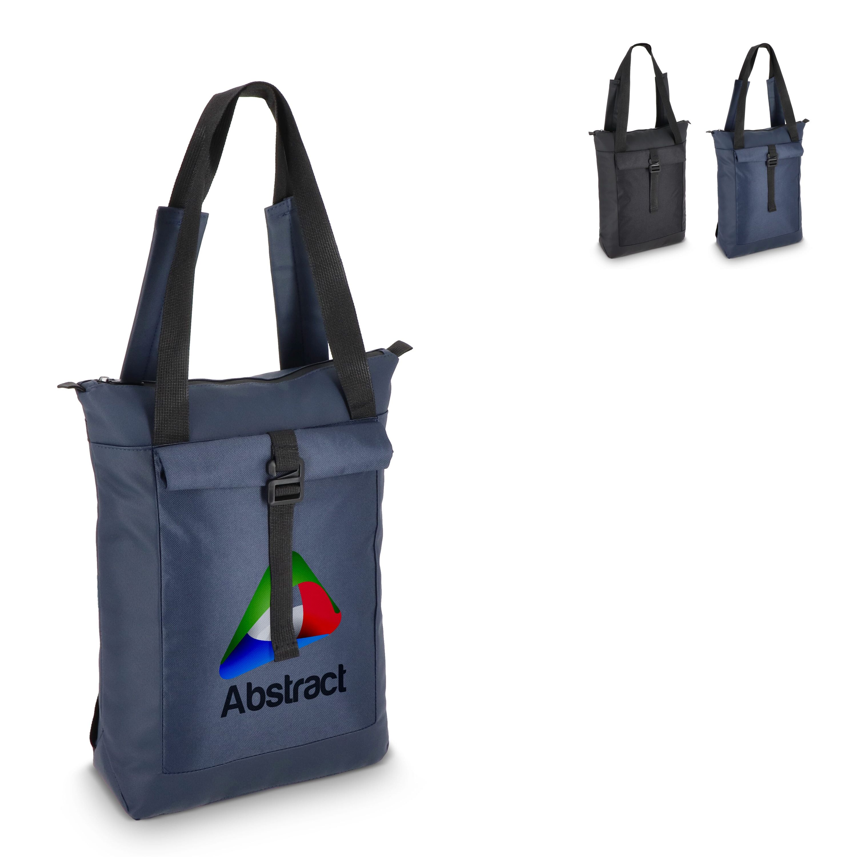 rPET 600D Navi Laptop-Rucksack 36 x 40 x 10 cm - schwarz-256